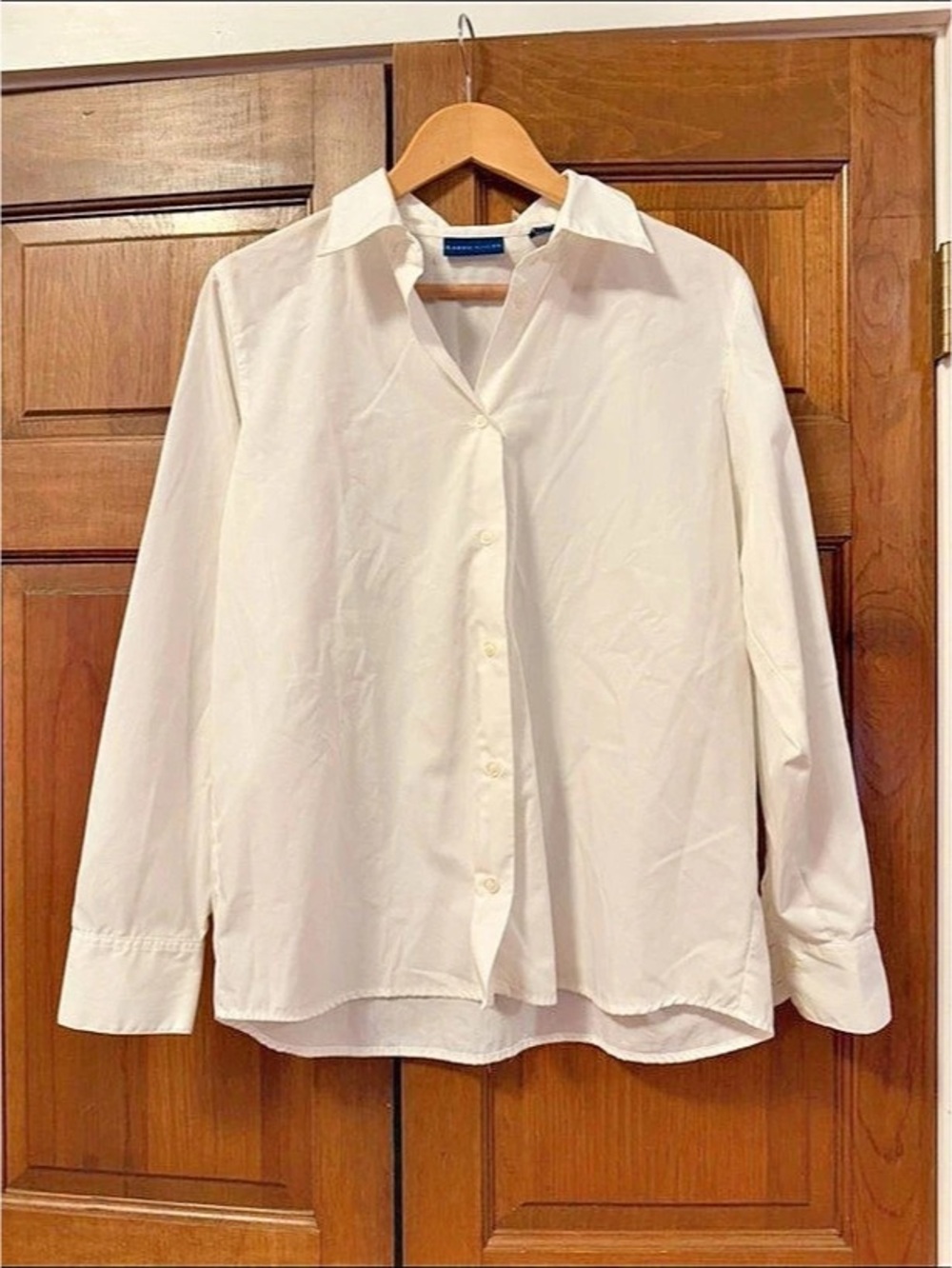 Karen Scott White Button Down Shirt XL